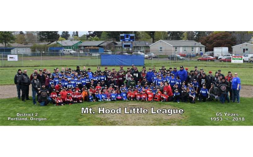 Mt Hood Little League Opening Day 2018